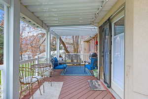 View of back deck