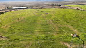Aerial view of sparsely populated area