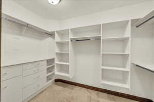 View of spacious closet