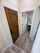 Half bath off of the north side entrance