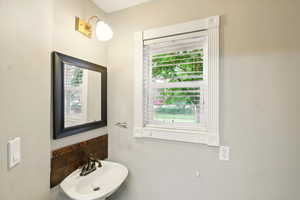 Bathroom featuring a sink