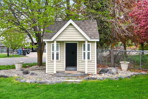 View of outdoor structure