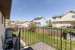 Balcony with a residential view
