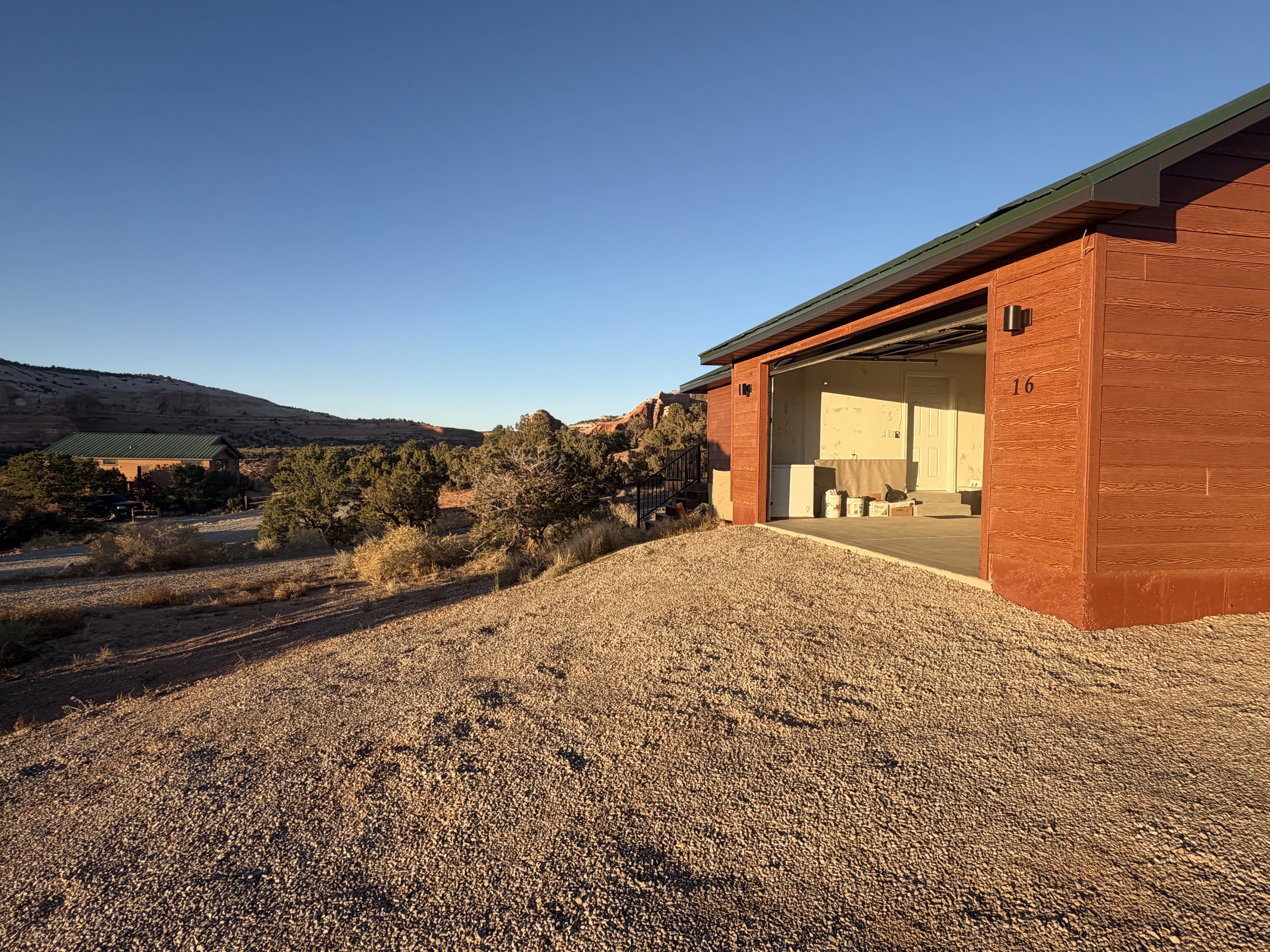 View of yard featuring a mountain view and a patio area