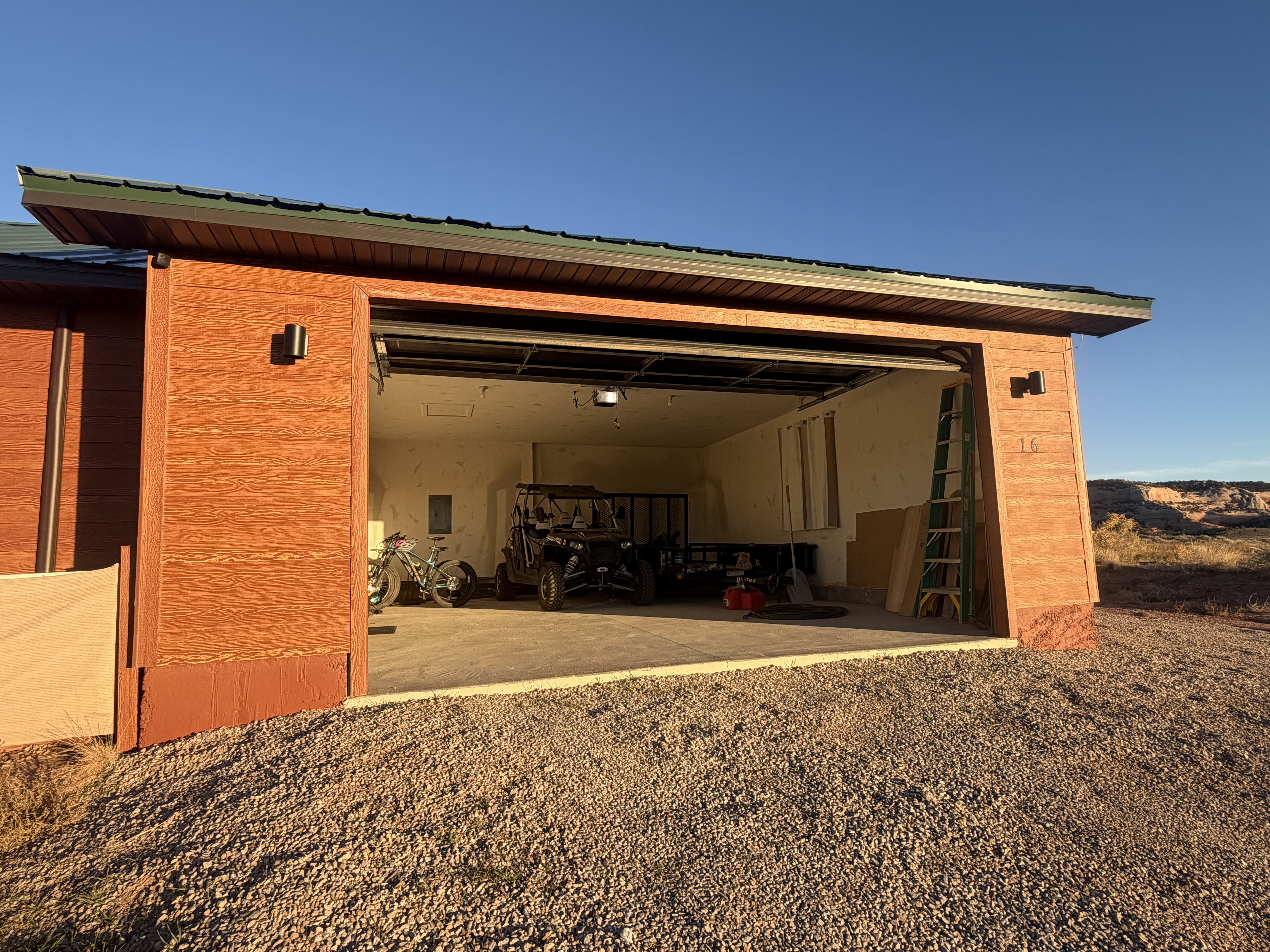 View of outdoor structure featuring a garage