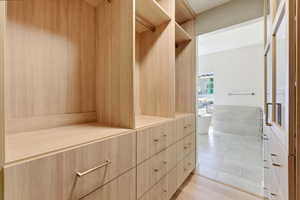 View of spacious closet