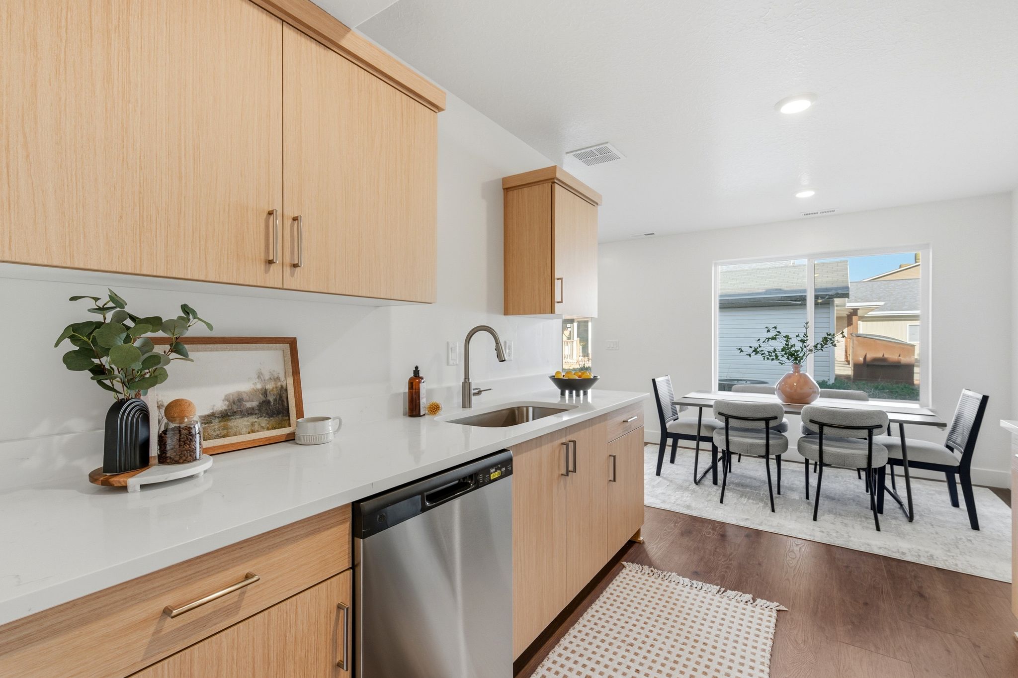 Staging pictures are of another unit and floor colors may vary.