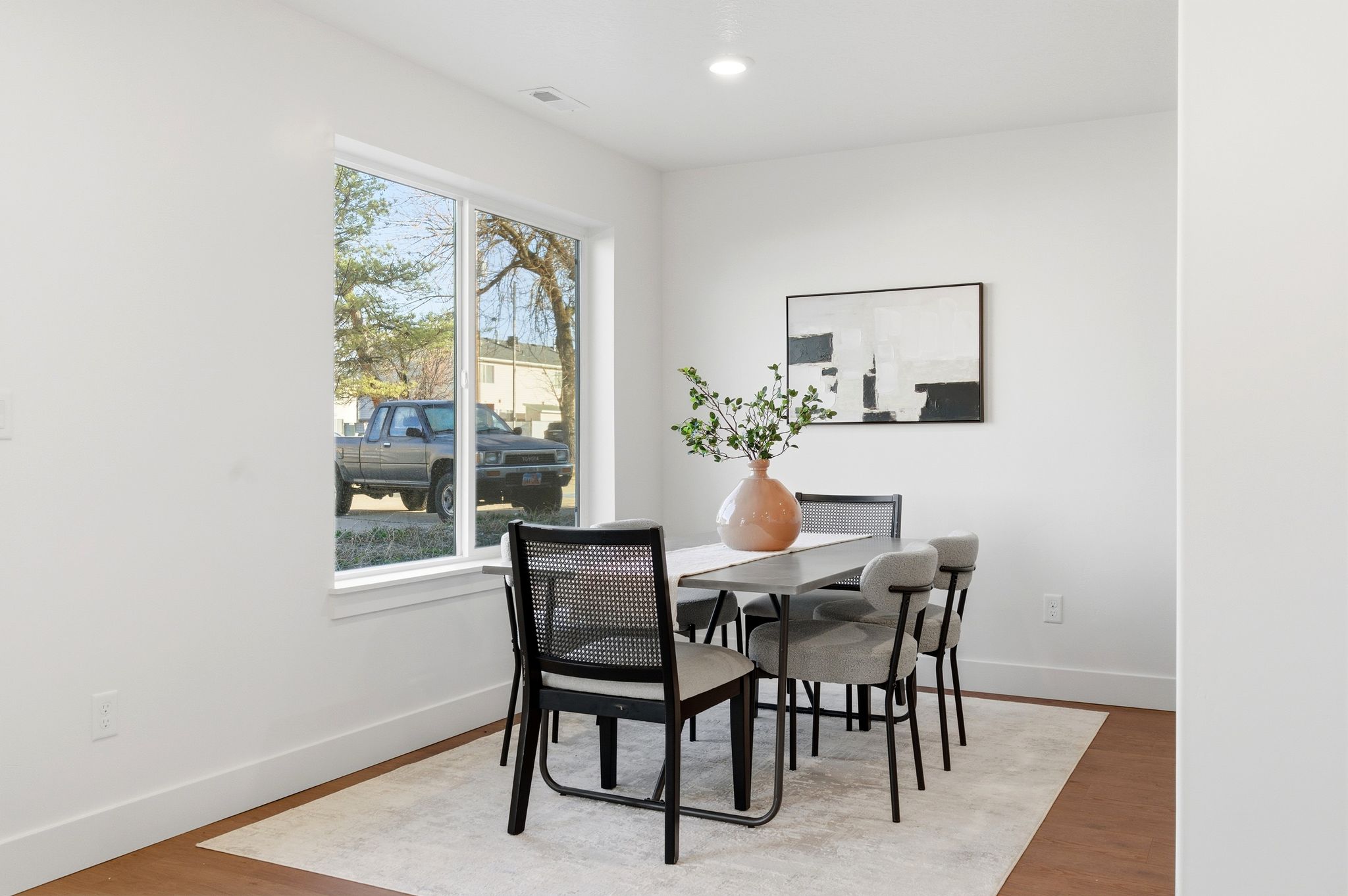 Staging pictures are of another unit and floor colors may vary.