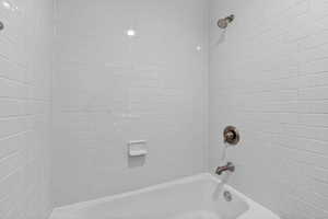Bathroom with washtub / shower combination