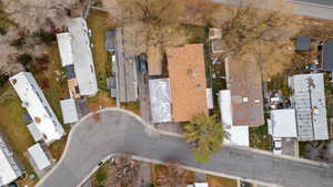 Aerial view of property and surrounding area