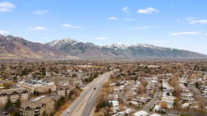 Mountain view featuring nearby suburban area
