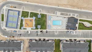 Aerial view of property's location