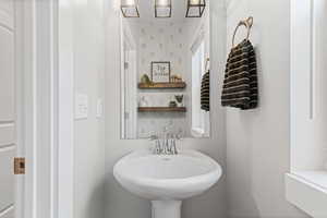 View of 1/2 bathroom