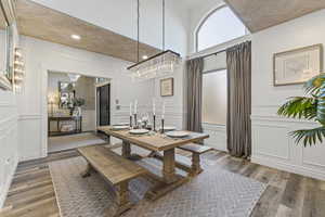 Dining room featuring light wood finished floors