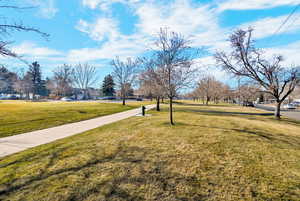 Welker Memorial Parkway.  Green space and trail across the street.