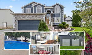 View of a document with a collage of images