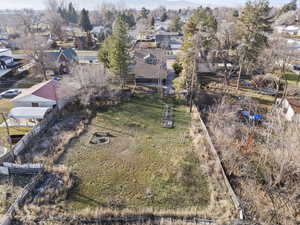 Aerial view of residential area