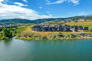 Water view with a mountain backdrop