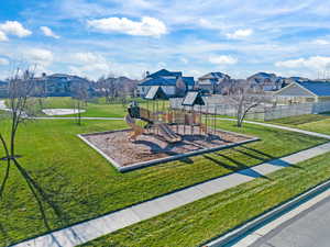 Communal playground adjacent to the pool area