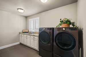 Laundry room off of kitchen
