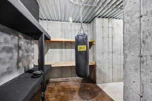 View of unfinished below grade area