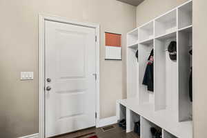 Mudroom with built-in storage