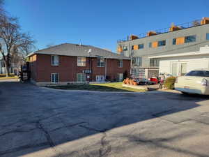 View of home's exterior with brick siding