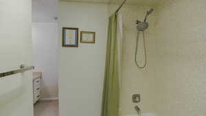 Basement bathroom, jack & jill to hall/bedroom