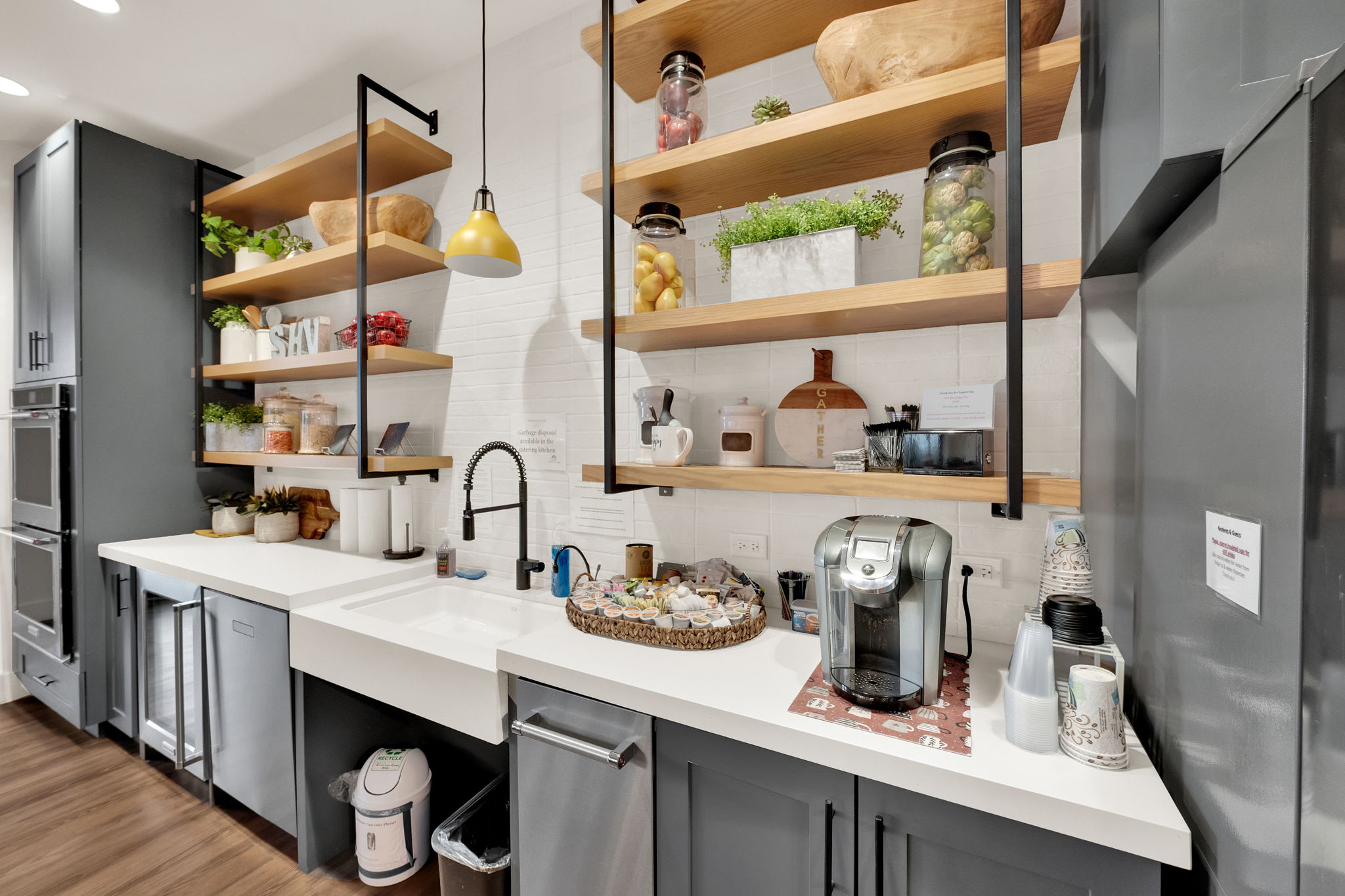 Storage area featuring a sink