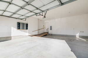 Garage with electric panel