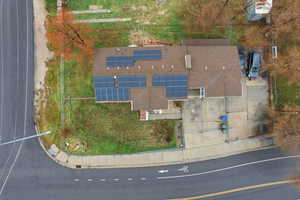 View from above of property