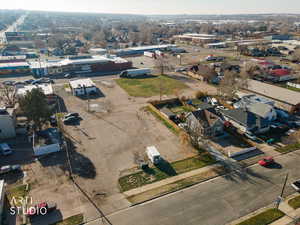 Drone / aerial view of industrial structures