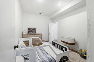 Bedroom featuring wood finished floors
