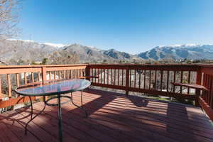 Back Deck, Mountain Views