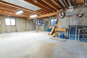 Unfinished Basement Area