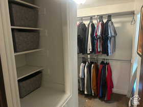 View of closet