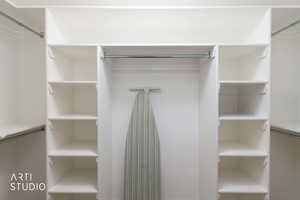 View of spacious closet