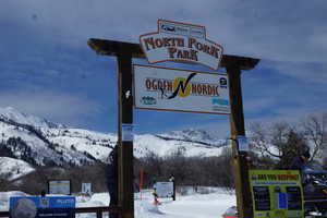 Exterior view of a mountain backdrop