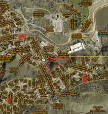 Plat.  Lot outlined in RED.