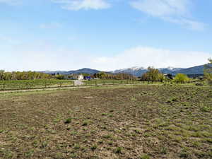 Mountain view featuring rural landscape