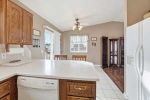 Kitchen and dining area