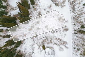 View of property location with property parcel outlined