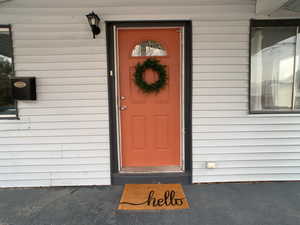 Entrance to property