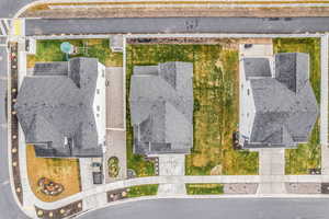 Aerial view of residential area