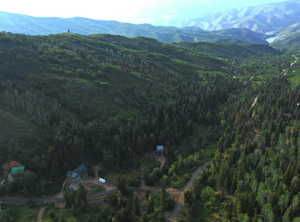 Bird's eye view of mountains