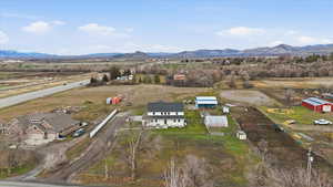 Aerial view of mountains