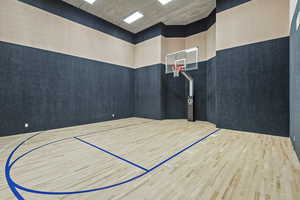 View of basketball court with community basketball court