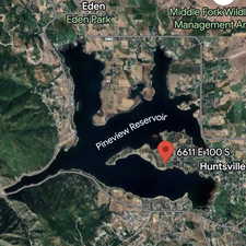 Aerial map of property and surrounding area