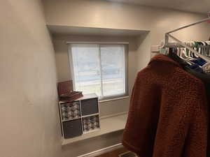 View of spacious closet