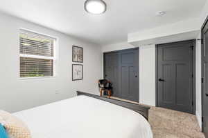 Bedroom with a closet